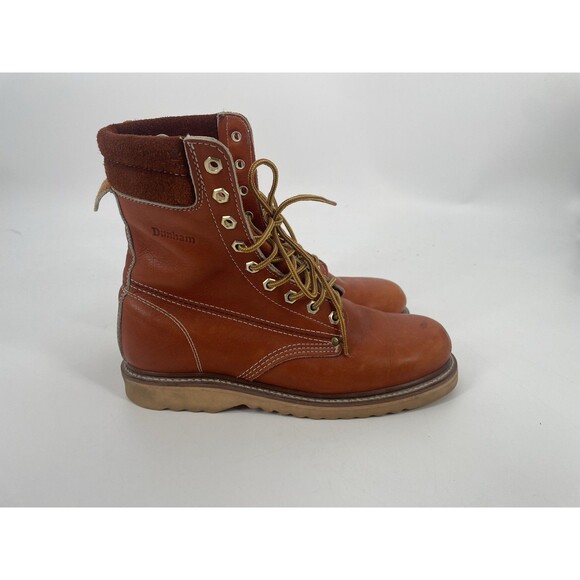 Vintage Dunham Work Boots Korea 6016 Leather Men’s Construction Workman 8.5 EE - Picture 3 of 16